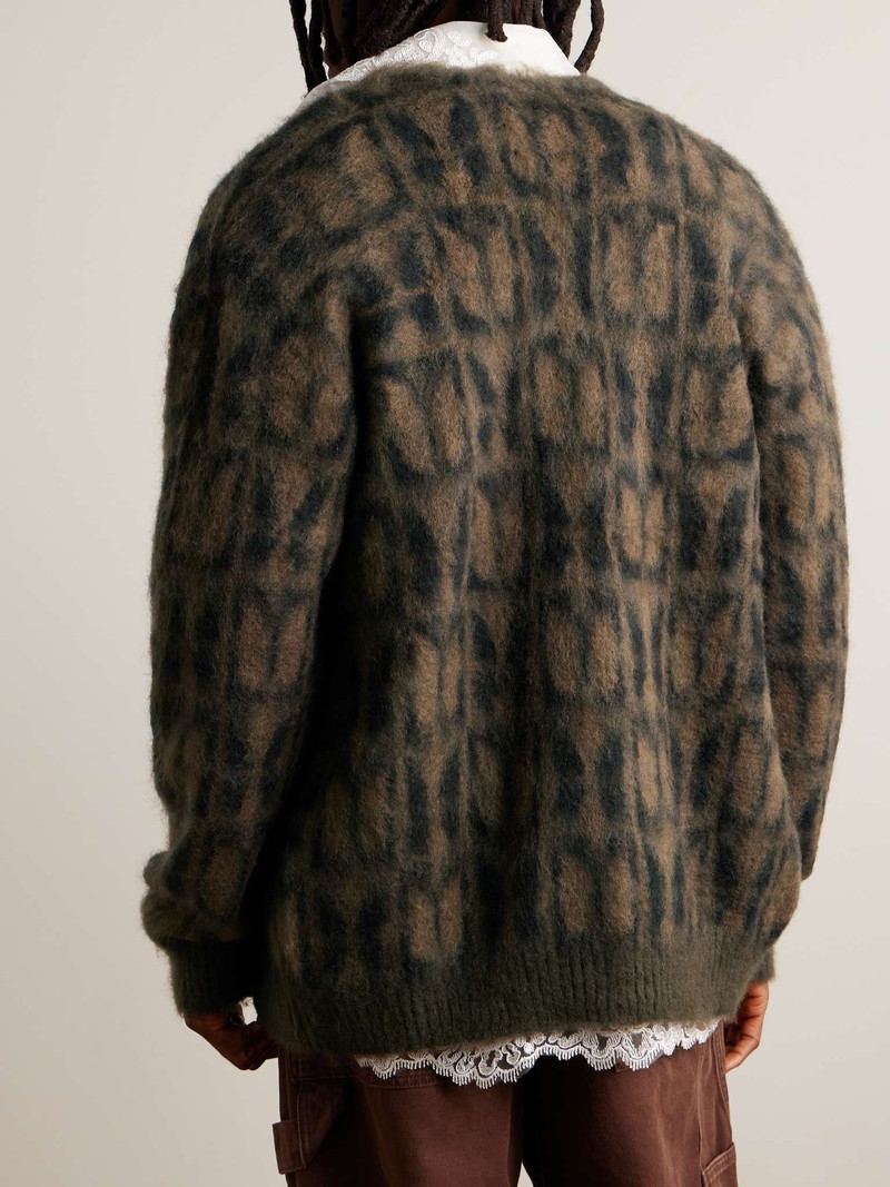 Papillon Jacquard-Knit Mohair-Blend Cardigan 3