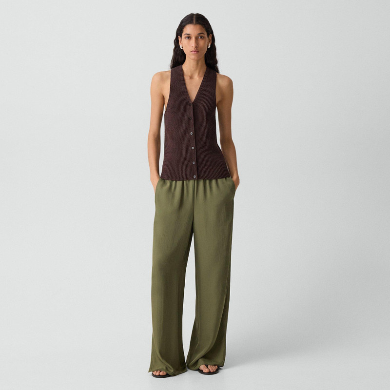 Theory Sweater Vest in Ribbed Cotton outlook