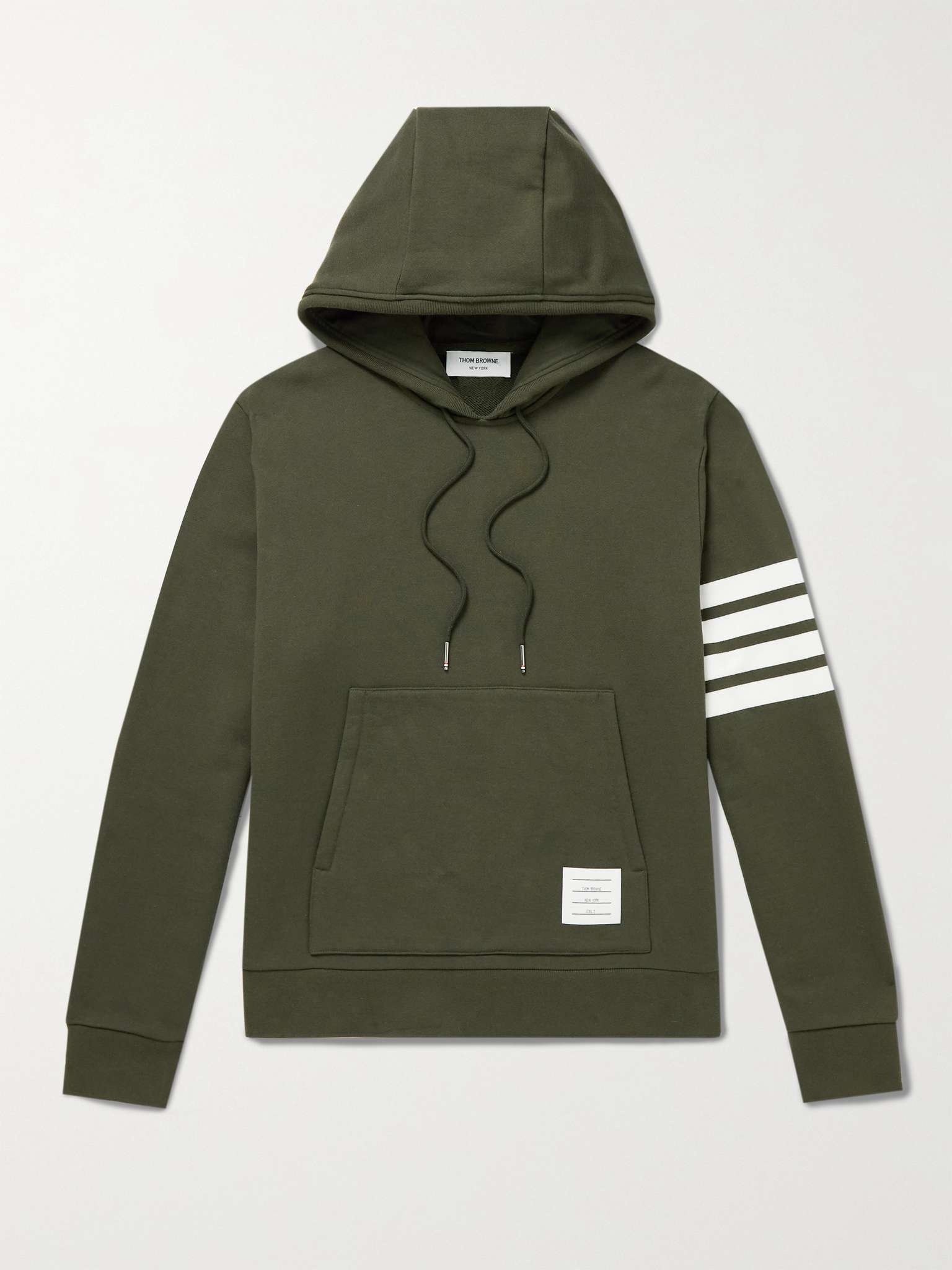 Striped Cotton-Jersey Hoodie - 1