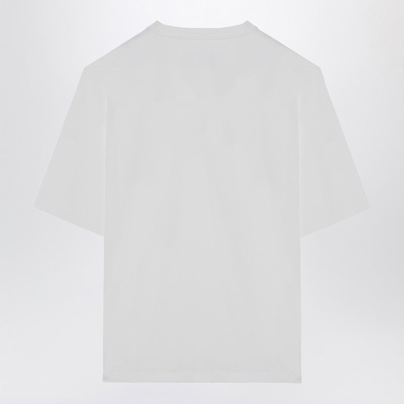 Jil Sander Porcelain Cotton T-Shirt With Logo Men - 2