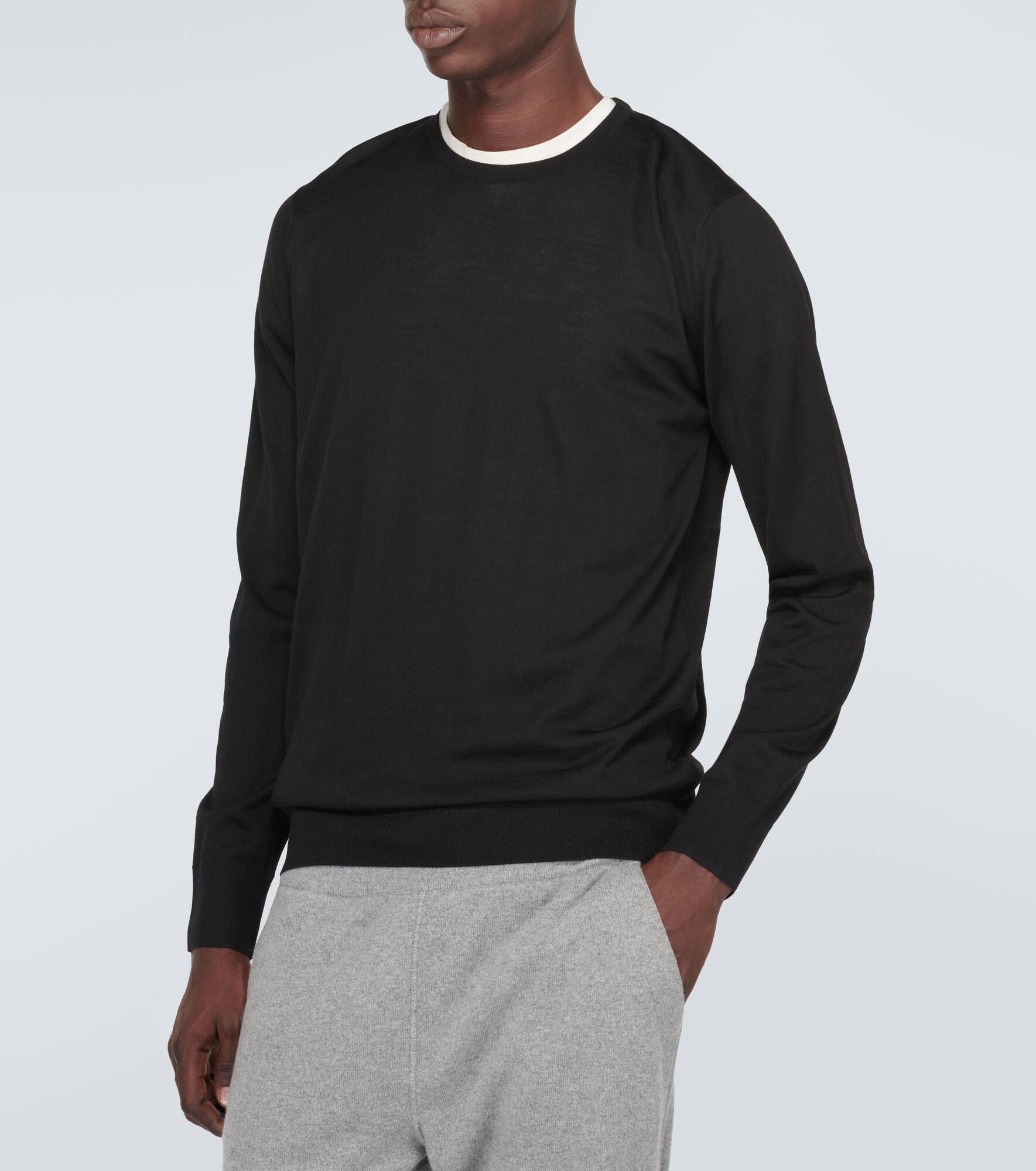 Knitted virgin wool top - 3