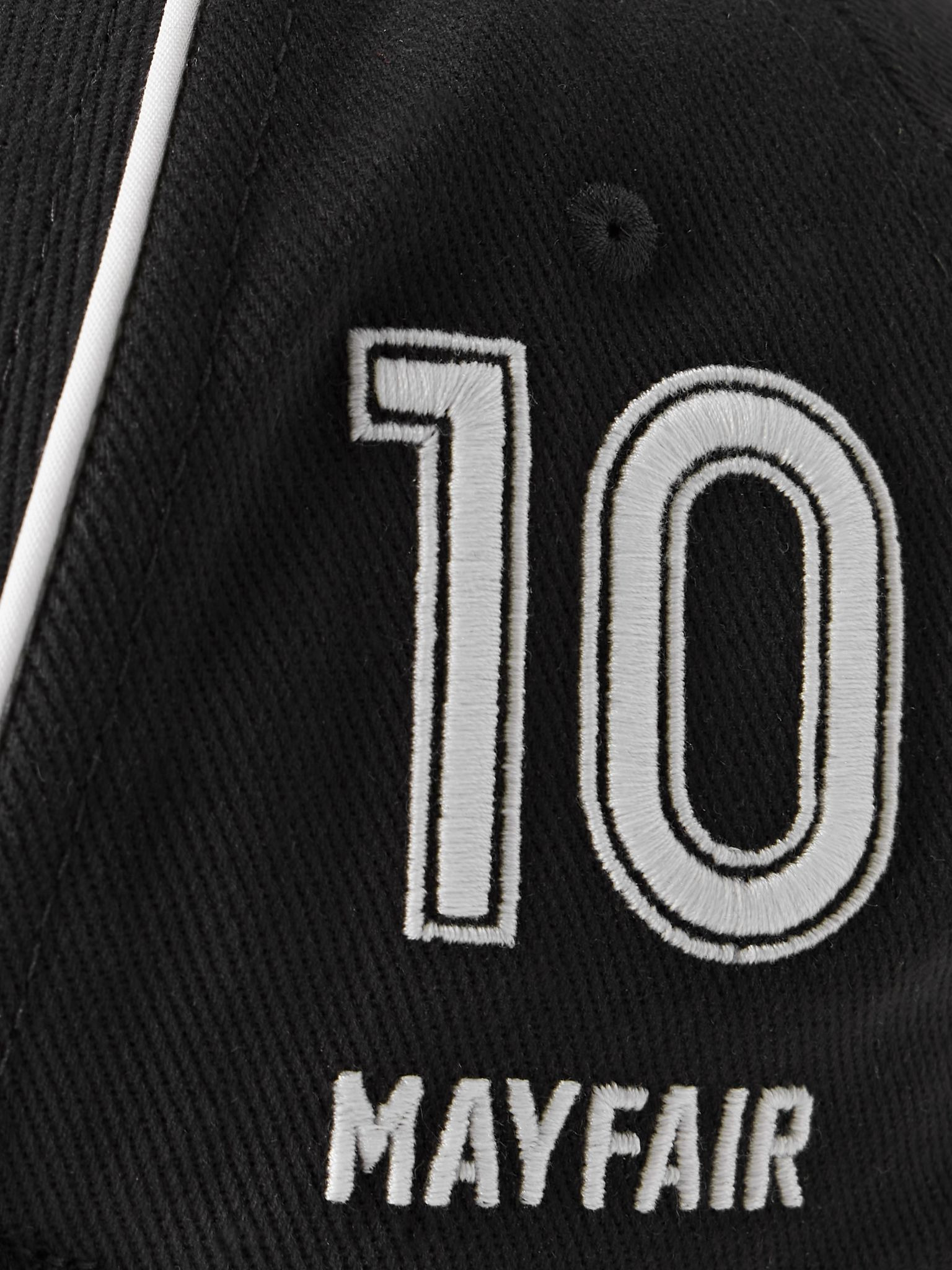 Logo-Embroidered Cotton-Twill Baseball Cap Black - 4