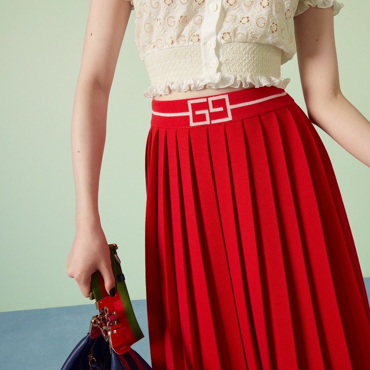 Extrafine wool jacquard skirt - 3