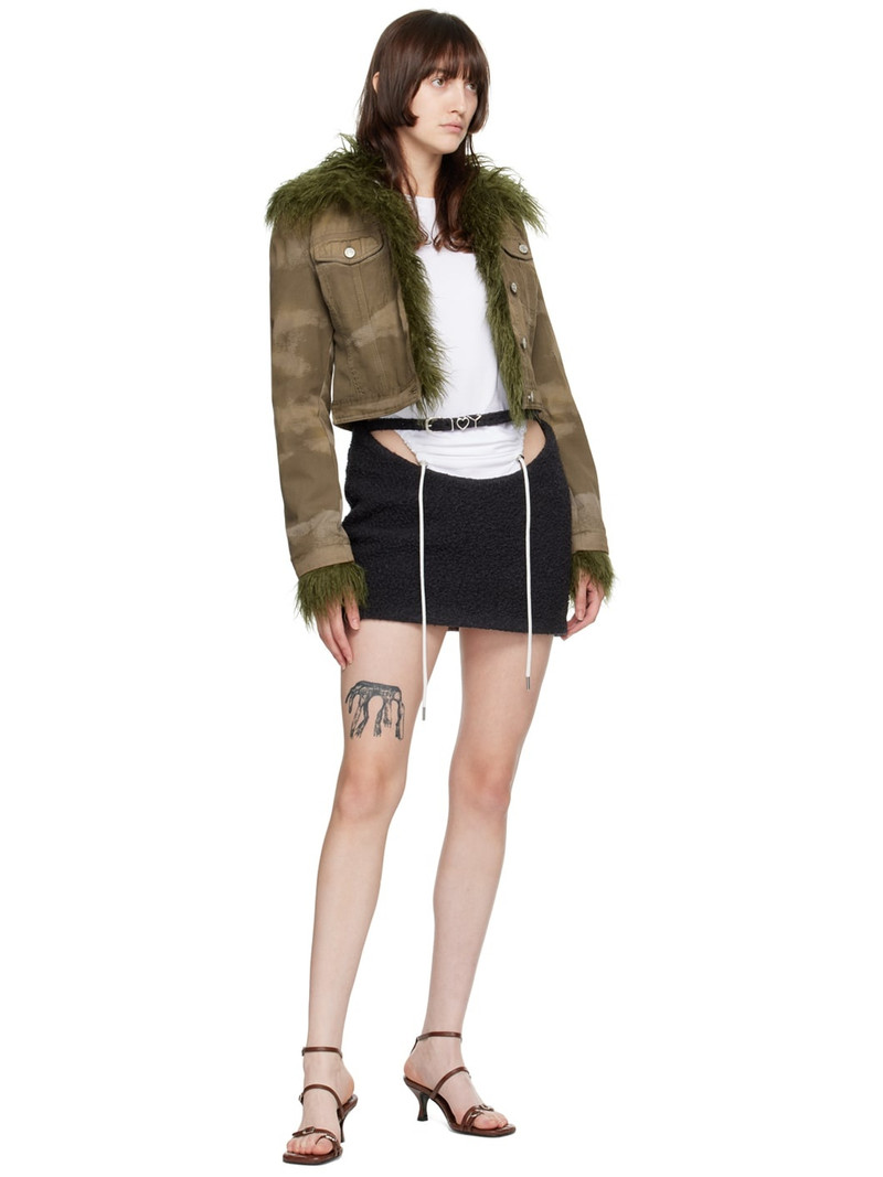 Y/Project SSENSE Exclusive Gray Y-Belt Miniskirt outlook