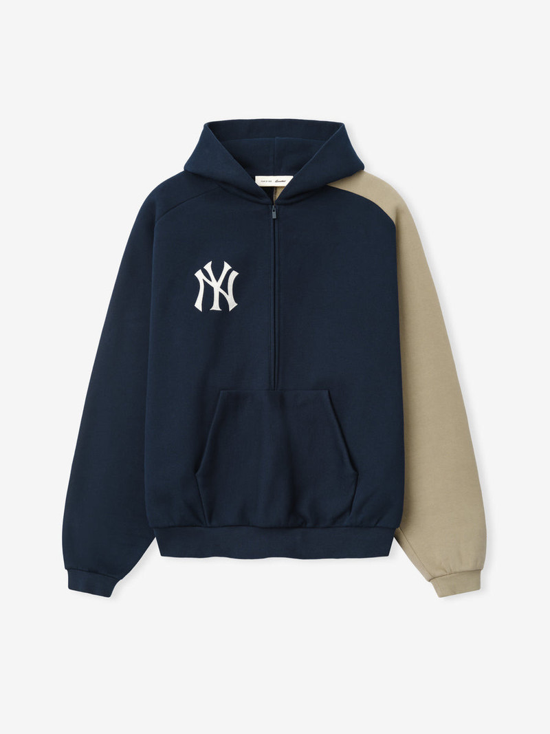 Yankees Raglan Half Zip Sport Hoodie - 1