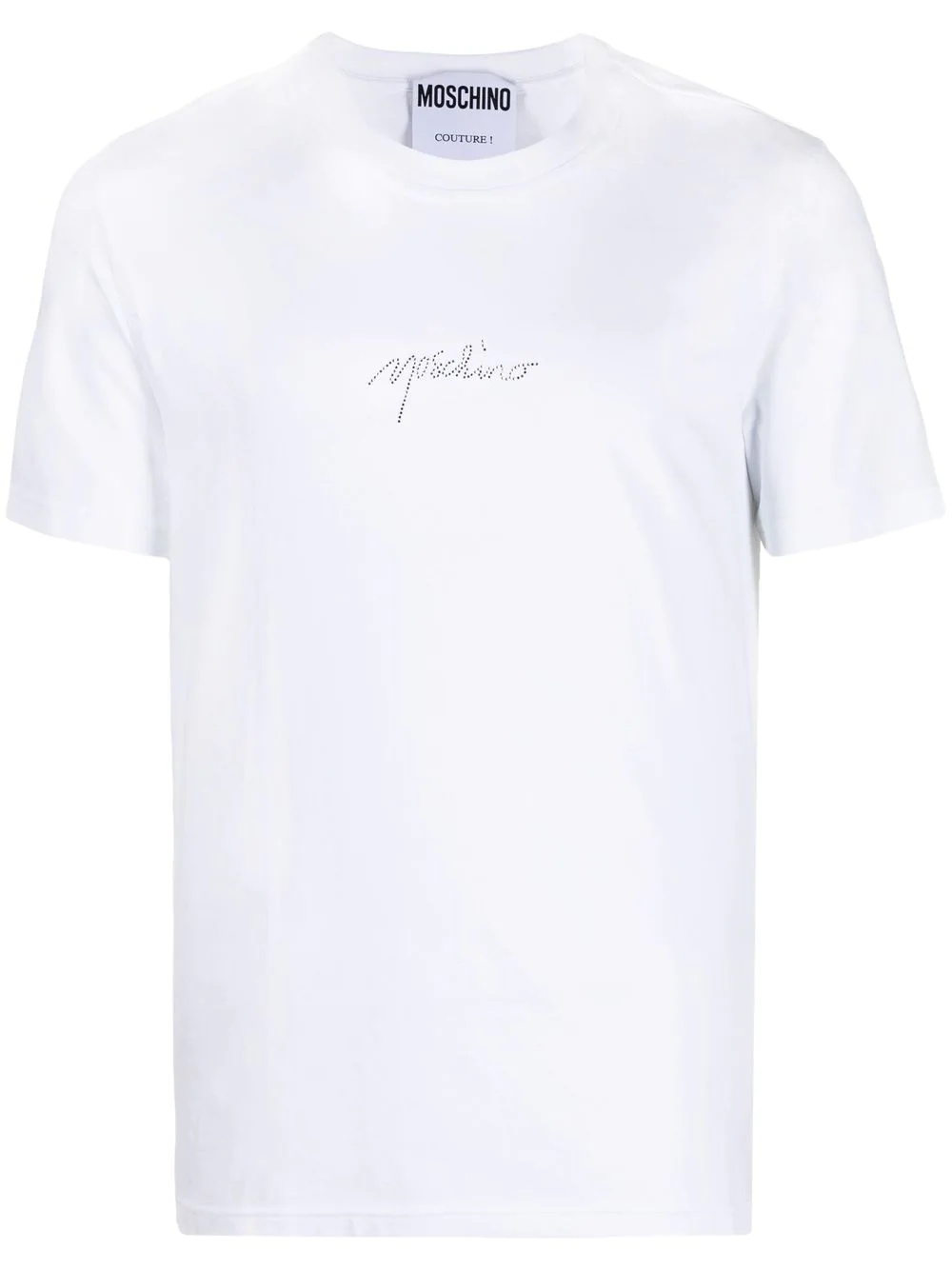 rhinestone logo T-shirt - 1