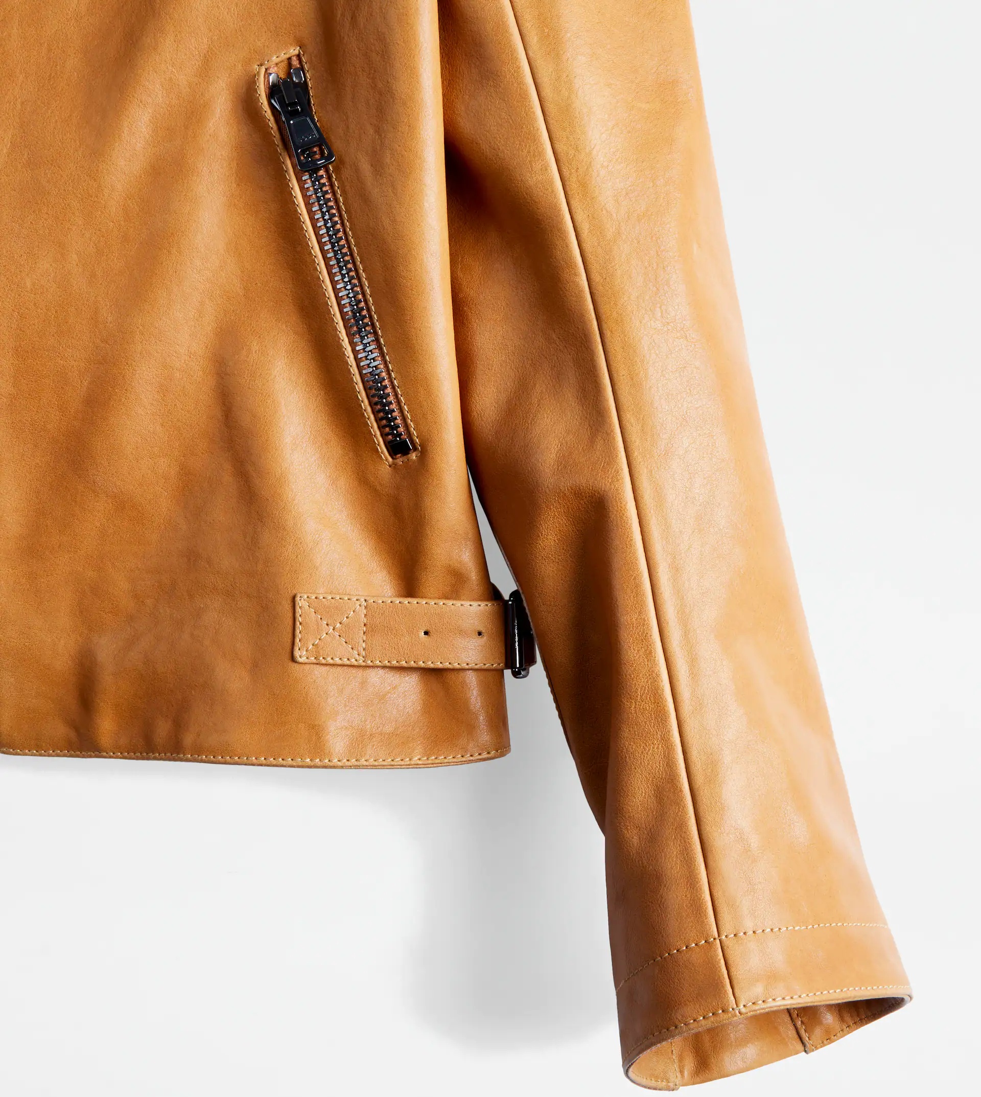 TOD'S BIKER IN LEATHER - BROWN - 6