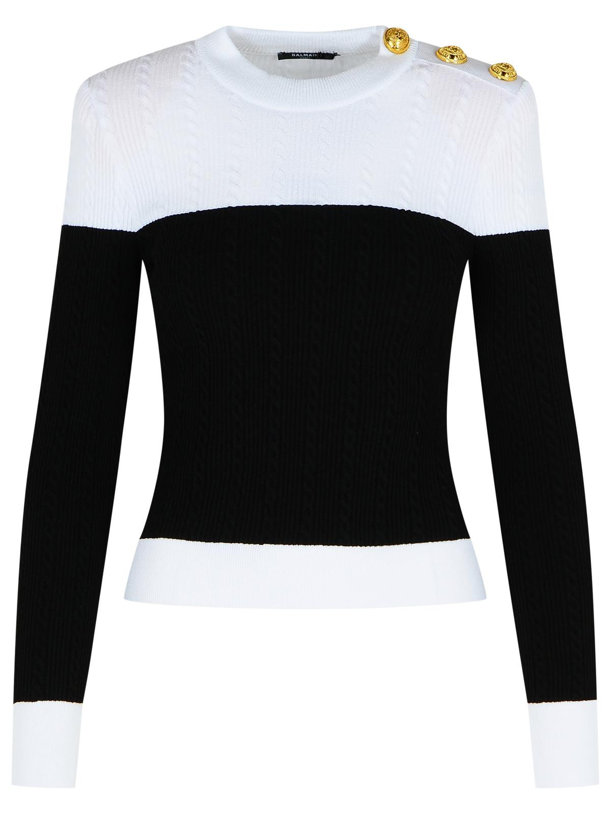 Balmain Black Viscose Blend Sweater Women - 1