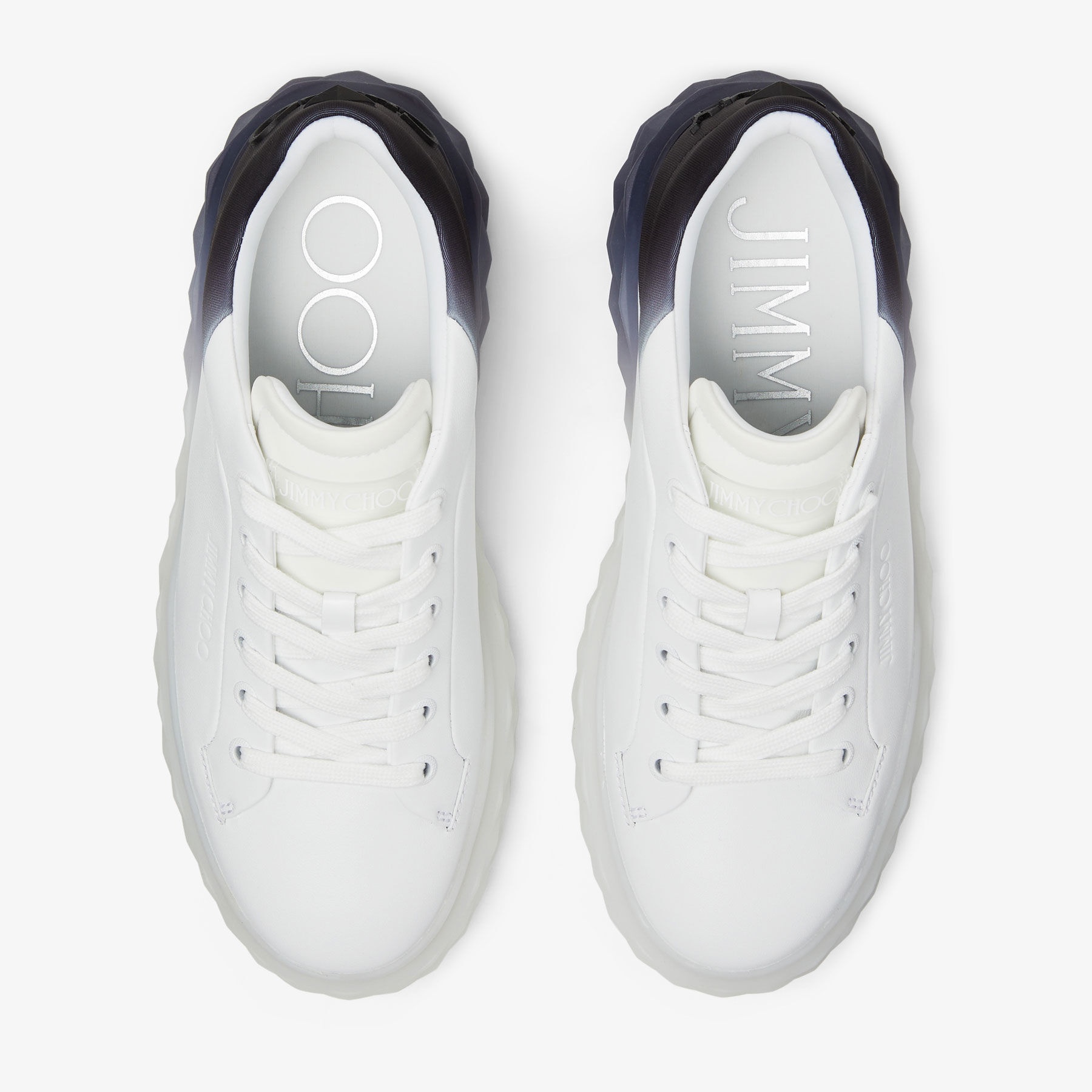 Diamond Maxi/f Ii
White and Black Leather Trainers with Platform Sole - 4