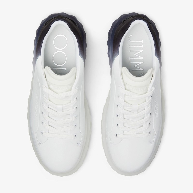 Diamond Maxi/f Ii
White and Black Leather Trainers with Platform Sole 4