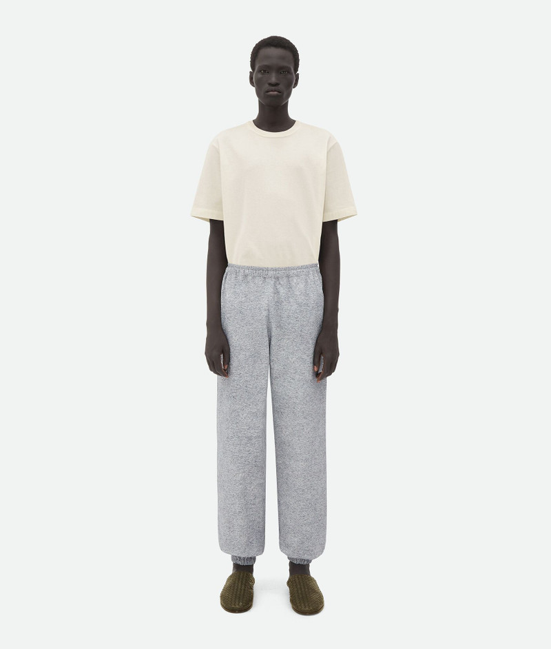 Printed Leather Jersey Jogger Trousers 1