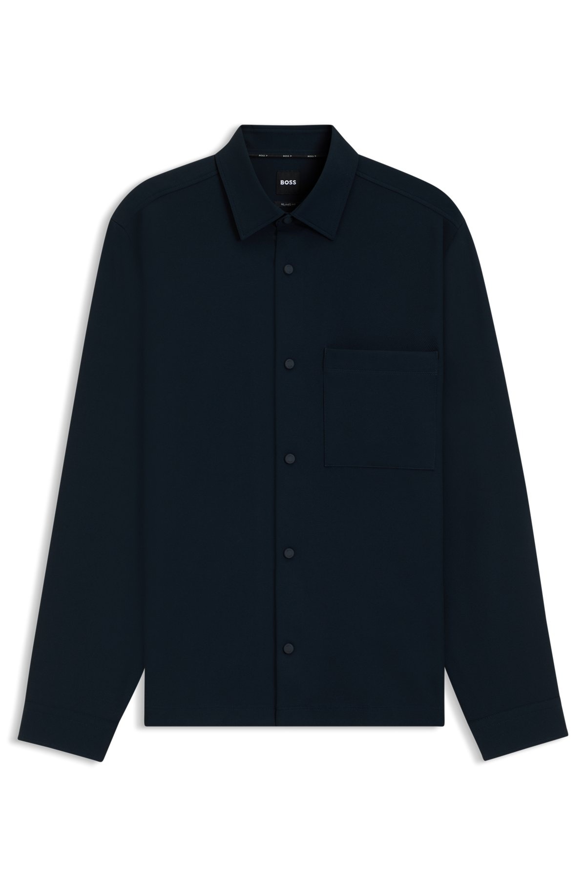 RELAXED-FIT SHIRT IN PERFORMANCE-STRETCH TWILL - 1