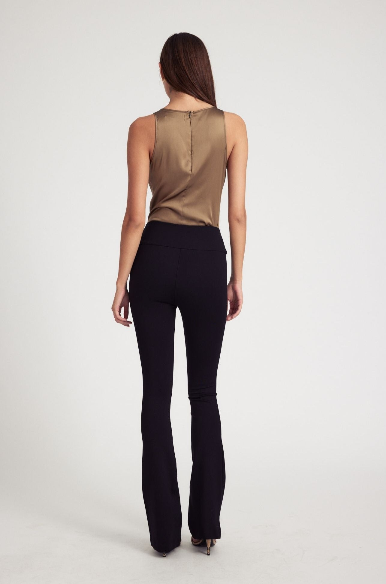 BLACK CASANOVA MICRO FLARE PANTS - 4