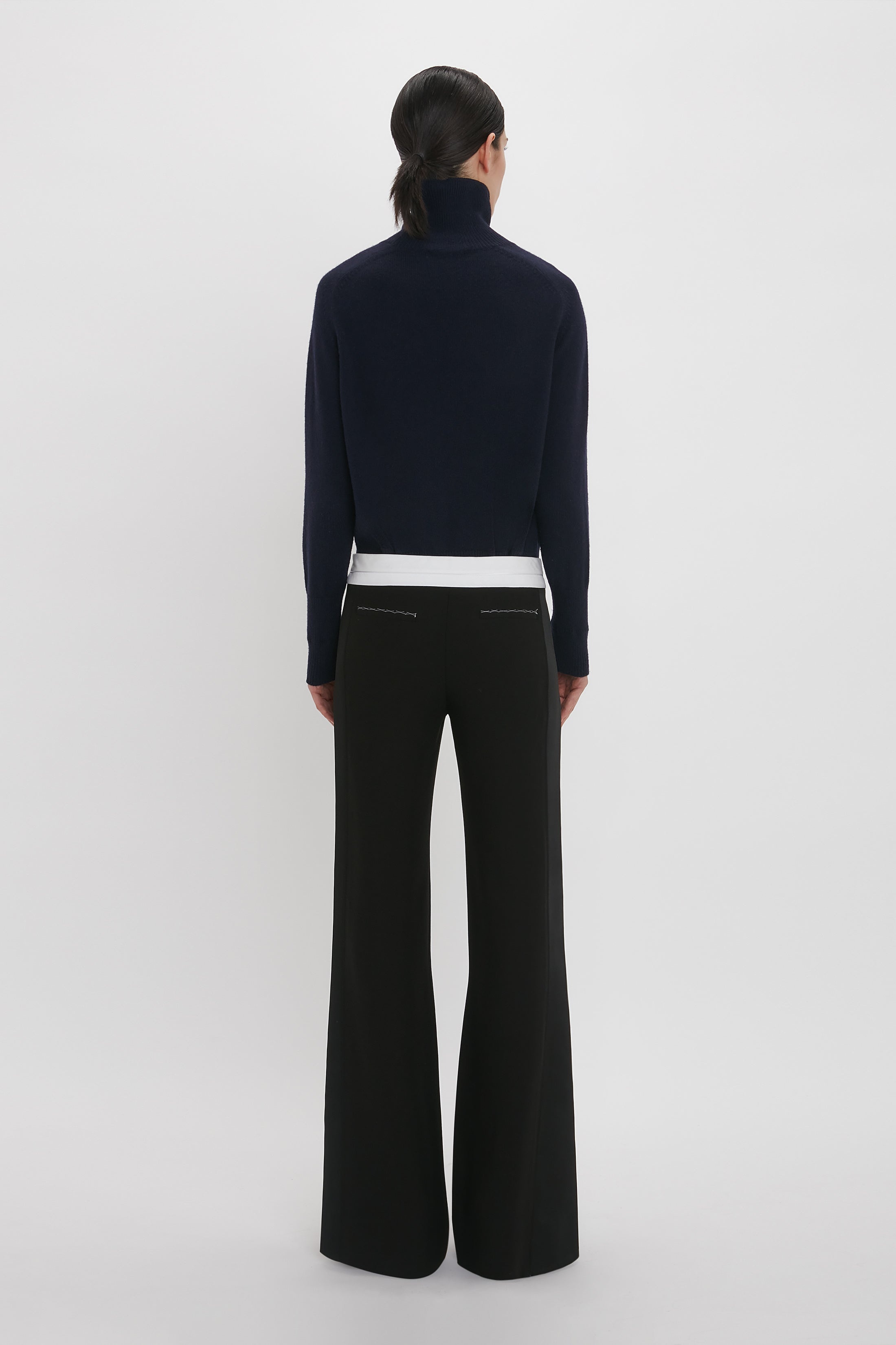 Side Panel Trouser In Black - 2