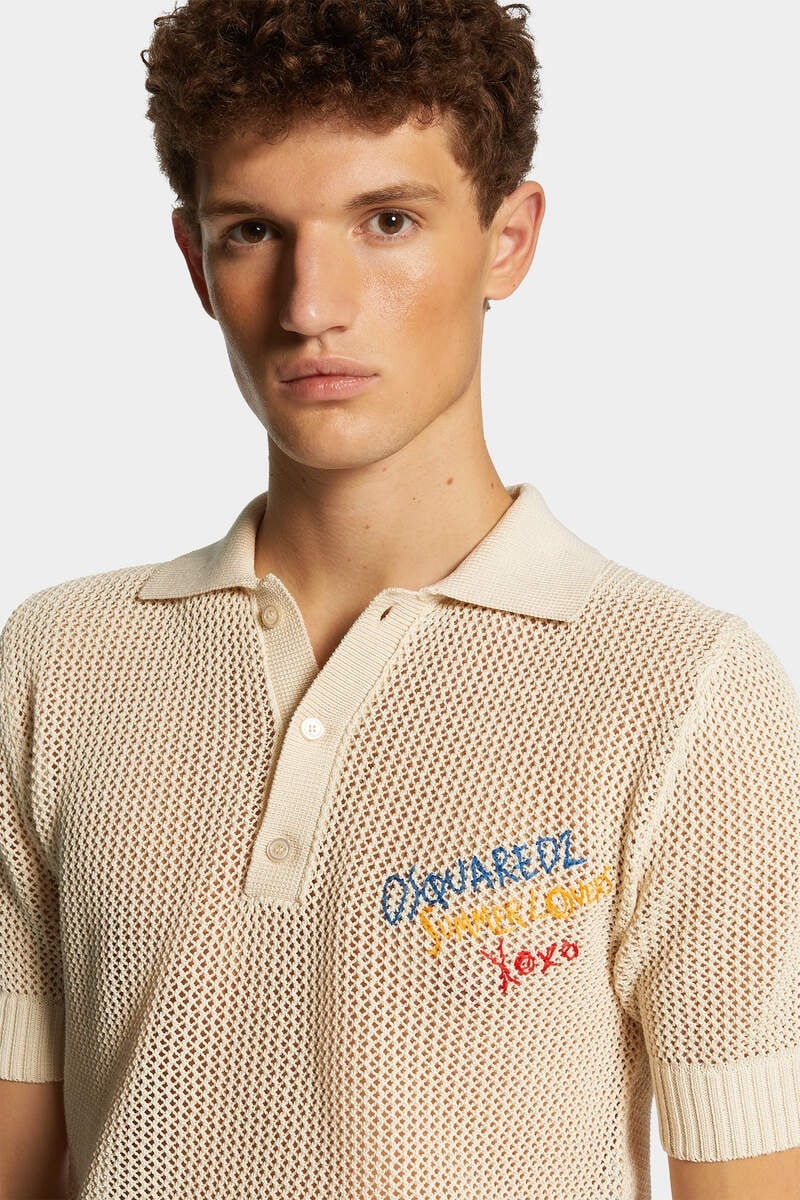 SUMMER LOVERS KNIT POLO - 5