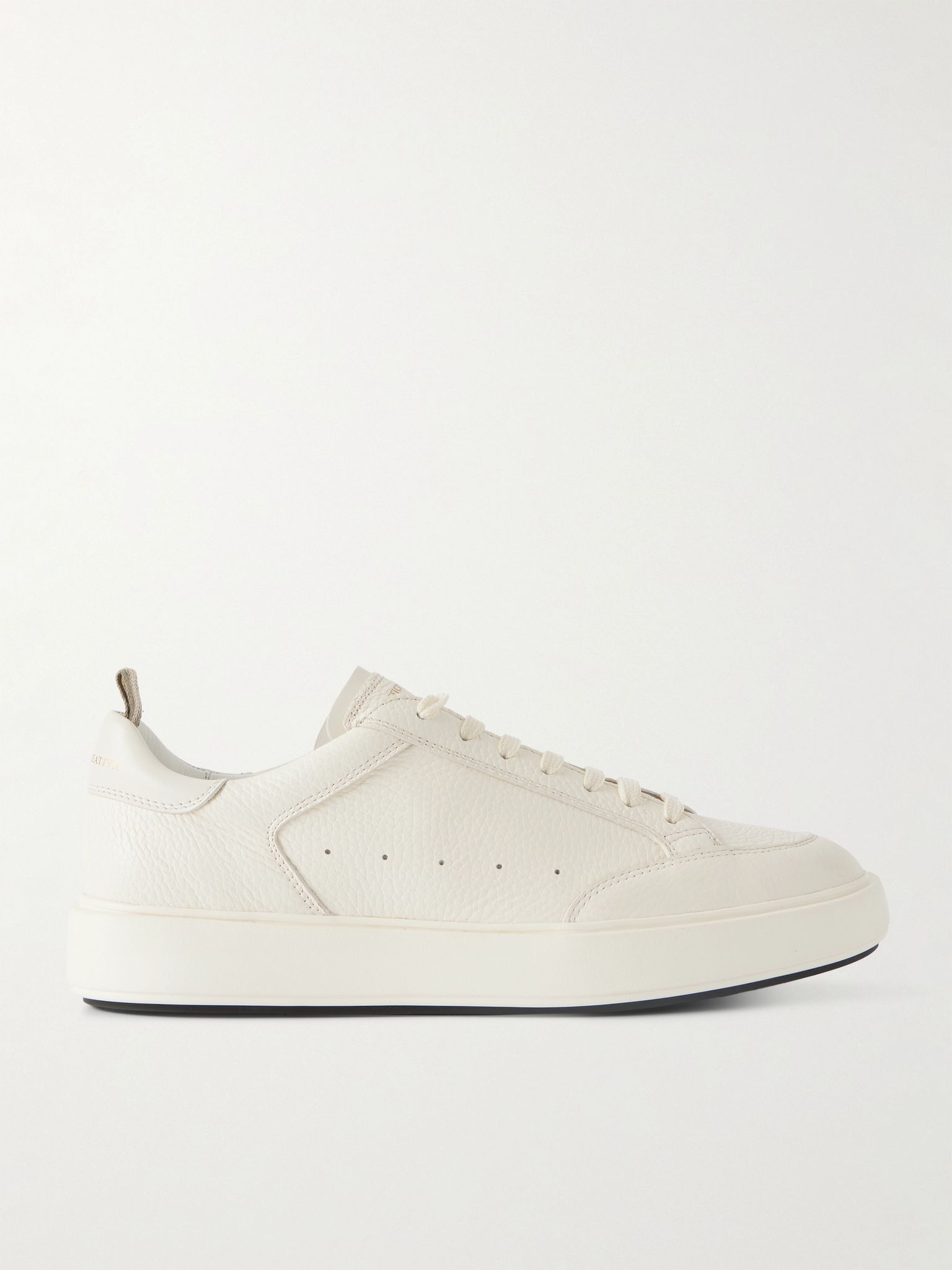 Sequel 001 Full-Grain Leather Sneakers White - 1