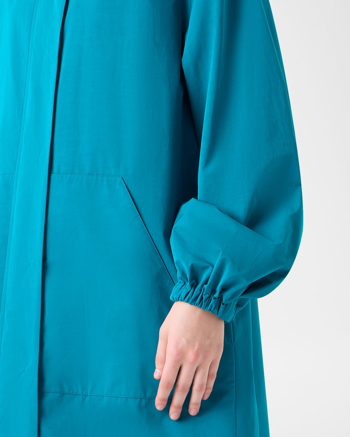 Zachary Water-Resistant Techno Gabardine Long Coat - 5