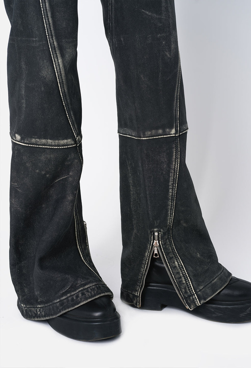 LEATHER BIKER PANTS 6