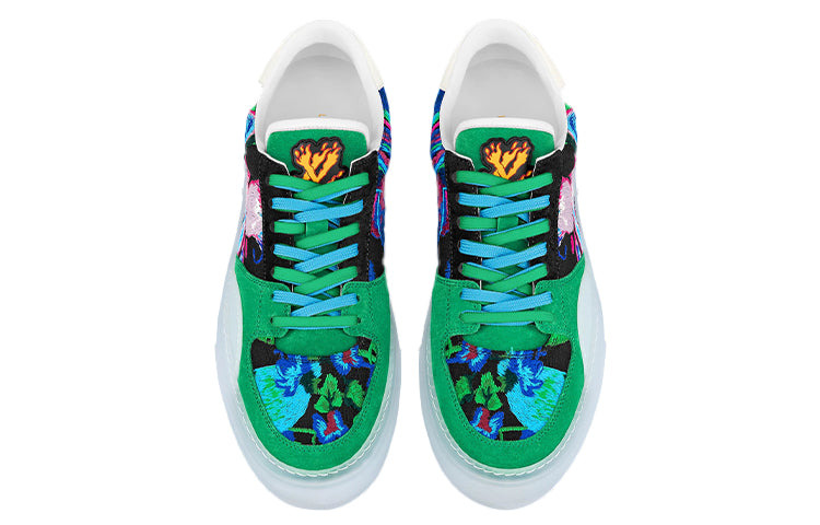 LOUIS VUITTON Ollie Sneakers 'Green Paint Style' 1A9JIZ - 3