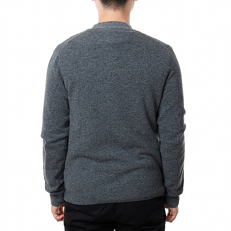 COMME des GARCONS PLAY Kint Cardigan Gold Emblem 'Grey' AZ-N050-051-3 - 3