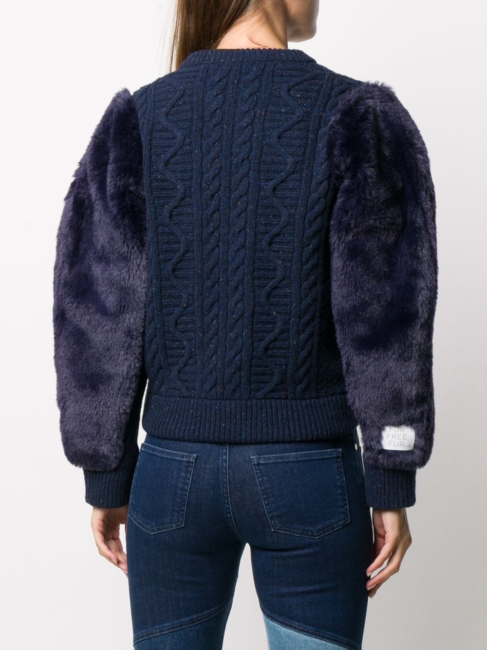 Fur Free Fur cable-knit jacket - 4