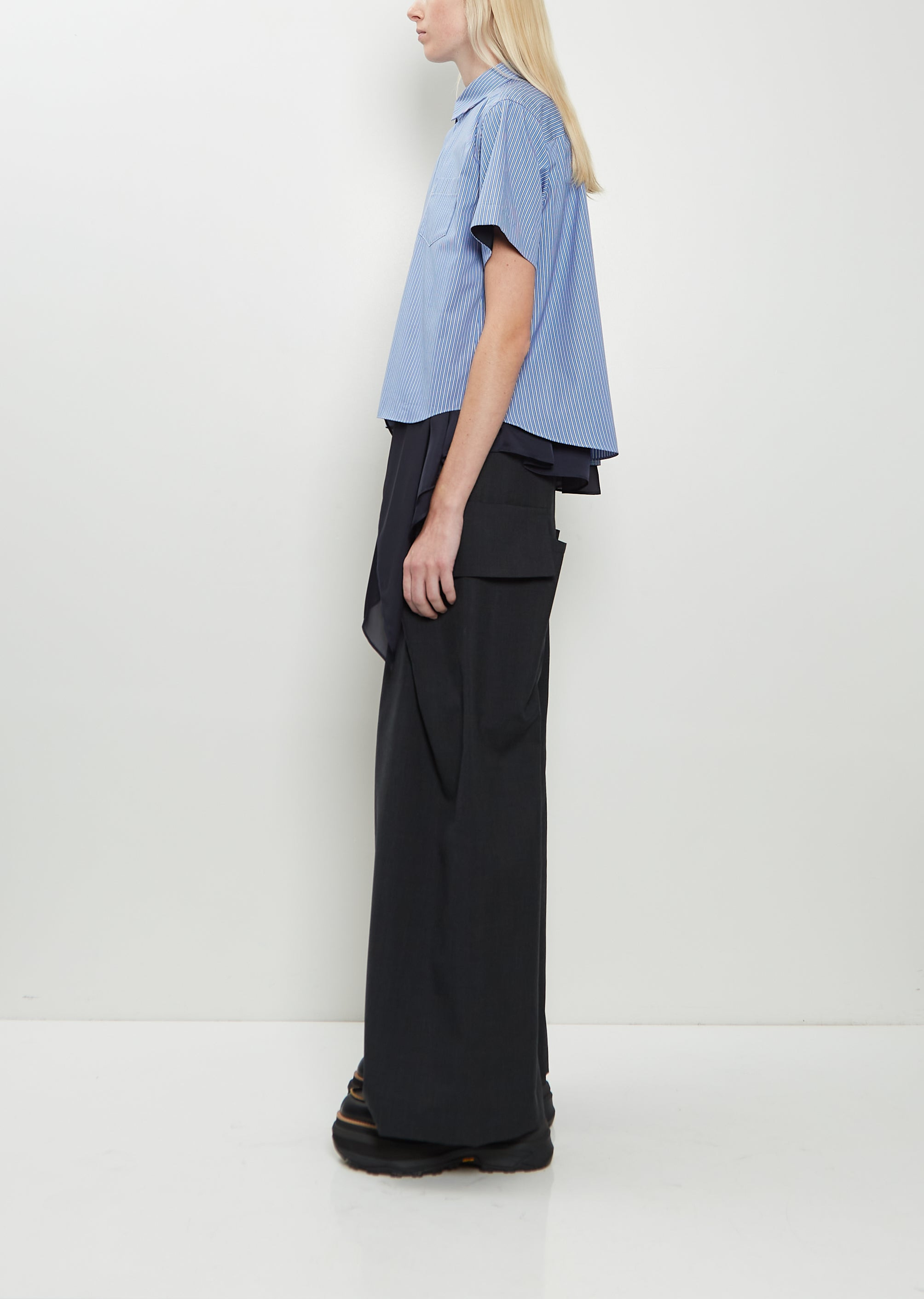 Poplin x Satin Shirt - 2