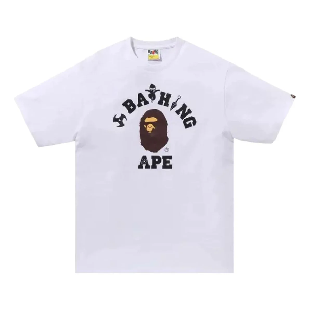 A Bathing Ape Ninja College Tee 'White' 1K72-110-132-WHITE - 1