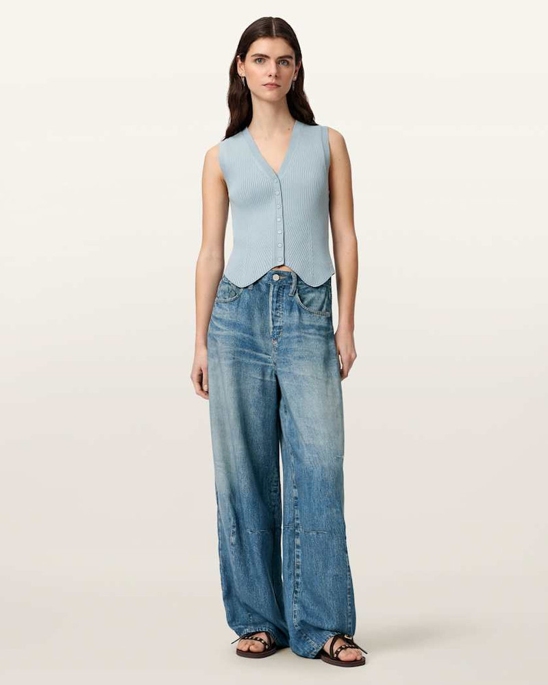 JETT BARREL LEG ILLUSION OF DENIM PANTS 4
