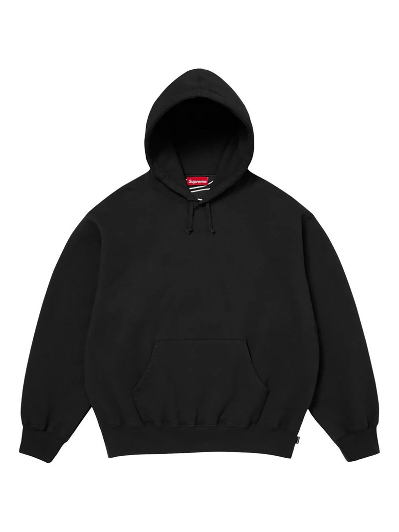 logo appliqué hoodie 1