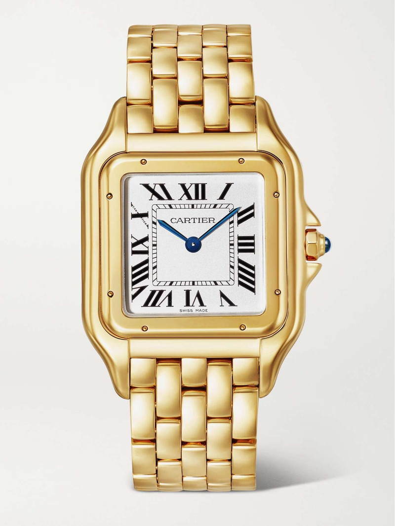 Panthère de Cartier Medium 31mm 18-karat gold watch White 1