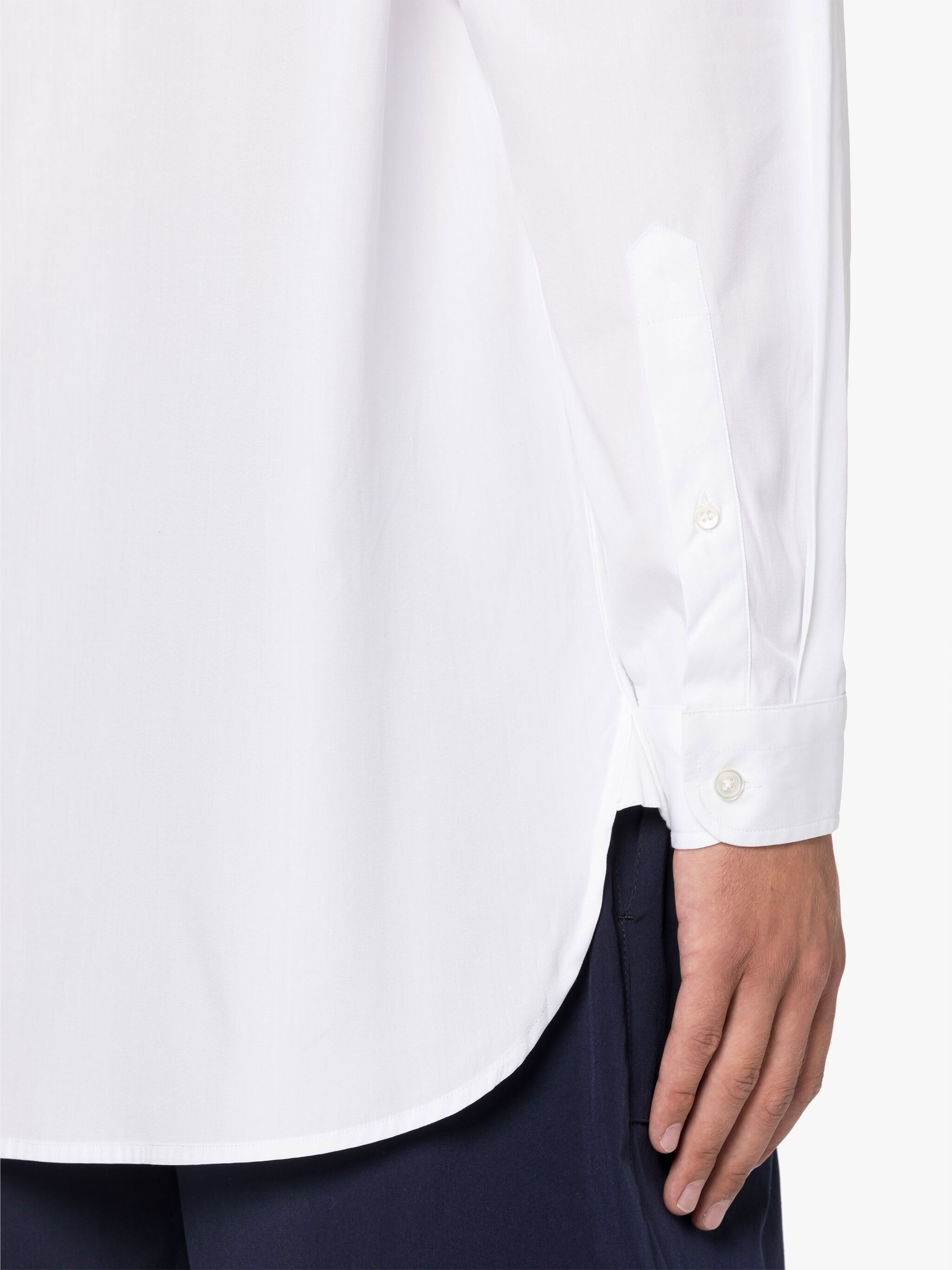 ROMA WHITE BUTTON DOWN SHIRT - 6