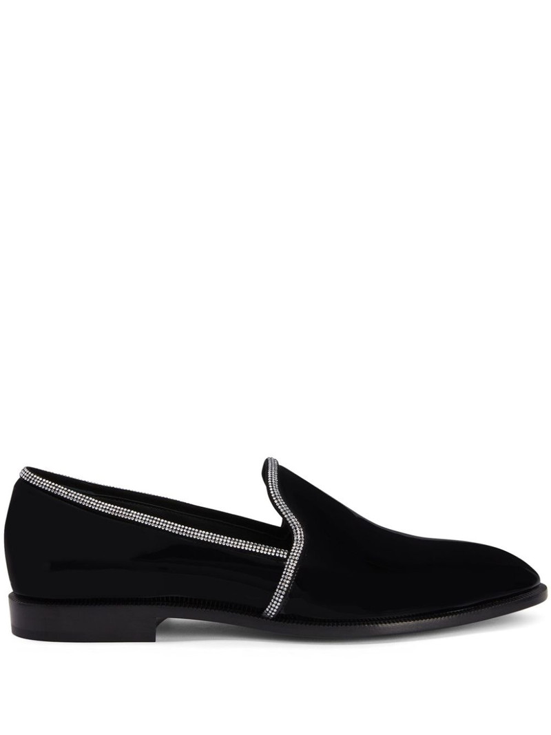 Ariees crystal-embellished 가죽 loafers 1