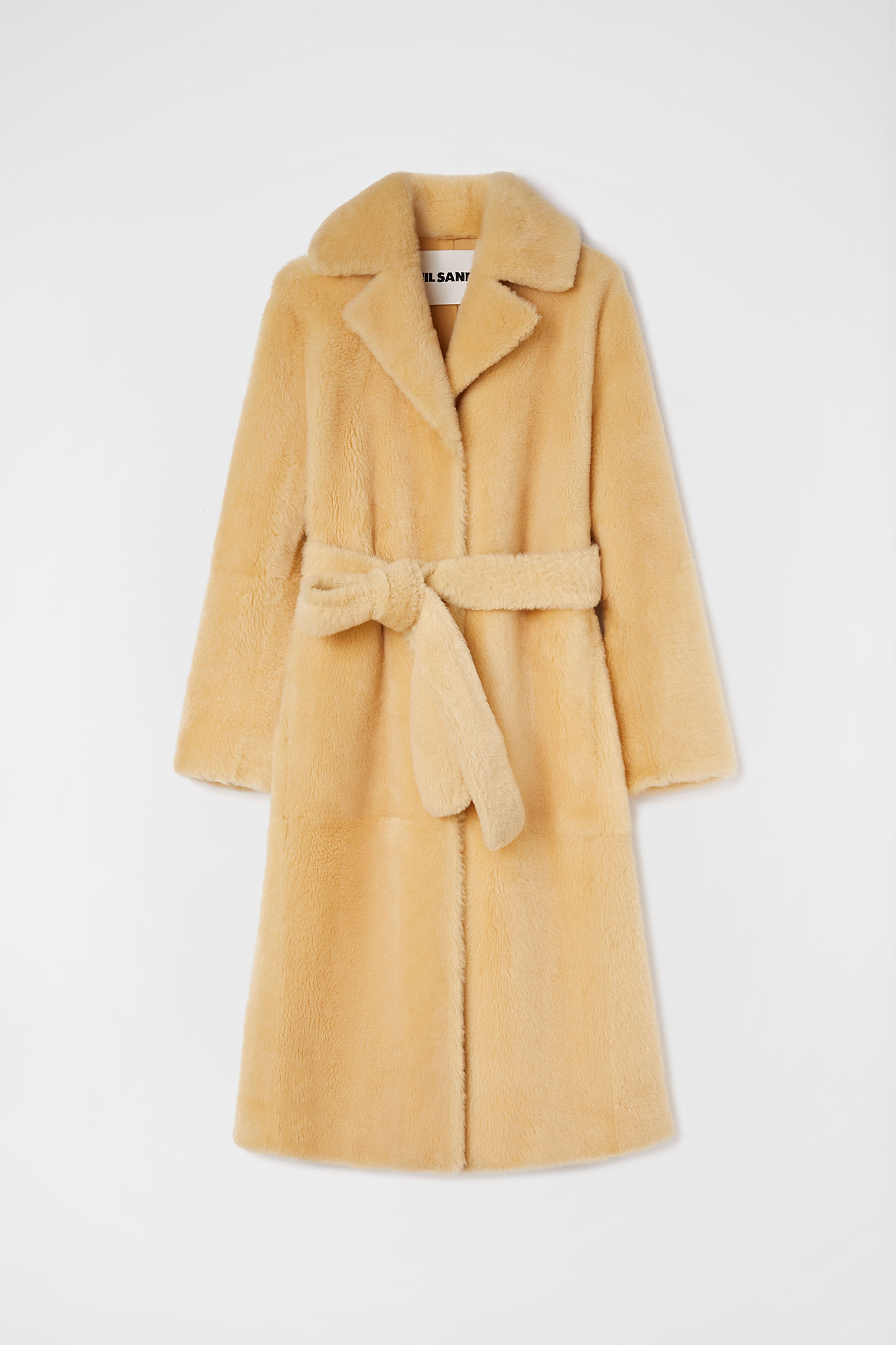 Belted Shearling Coat - 1