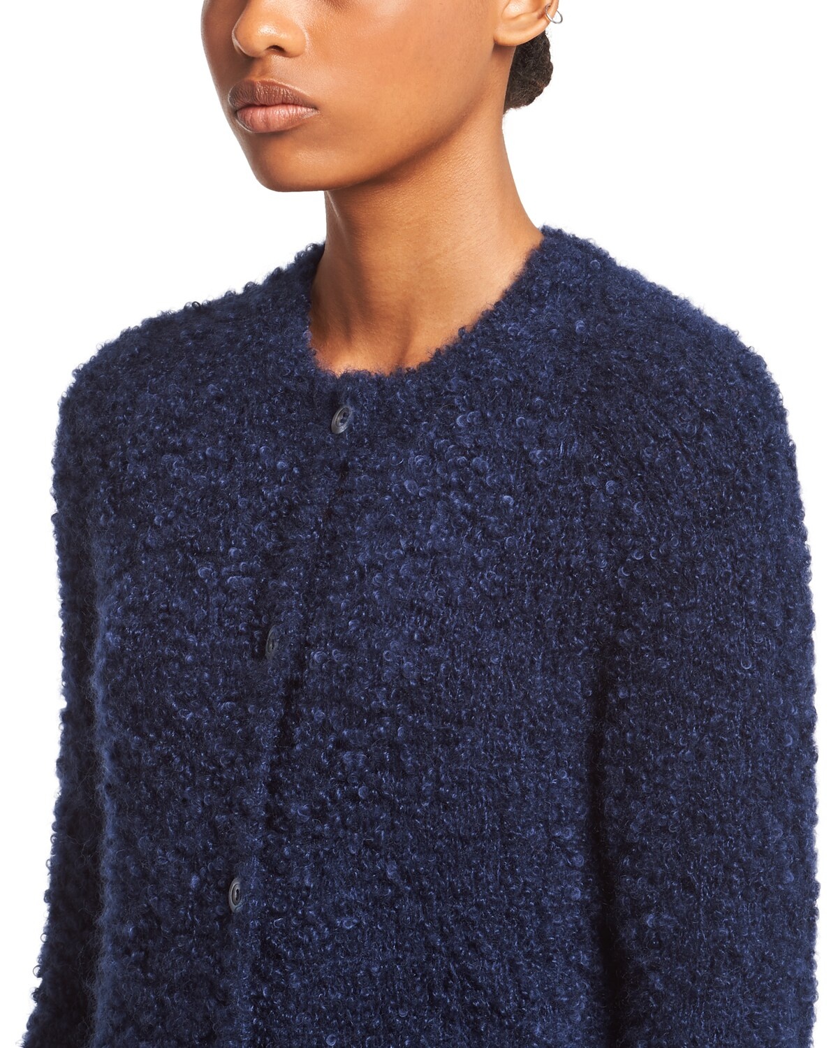 Mohair and cashmere bouclé cardigan - 5