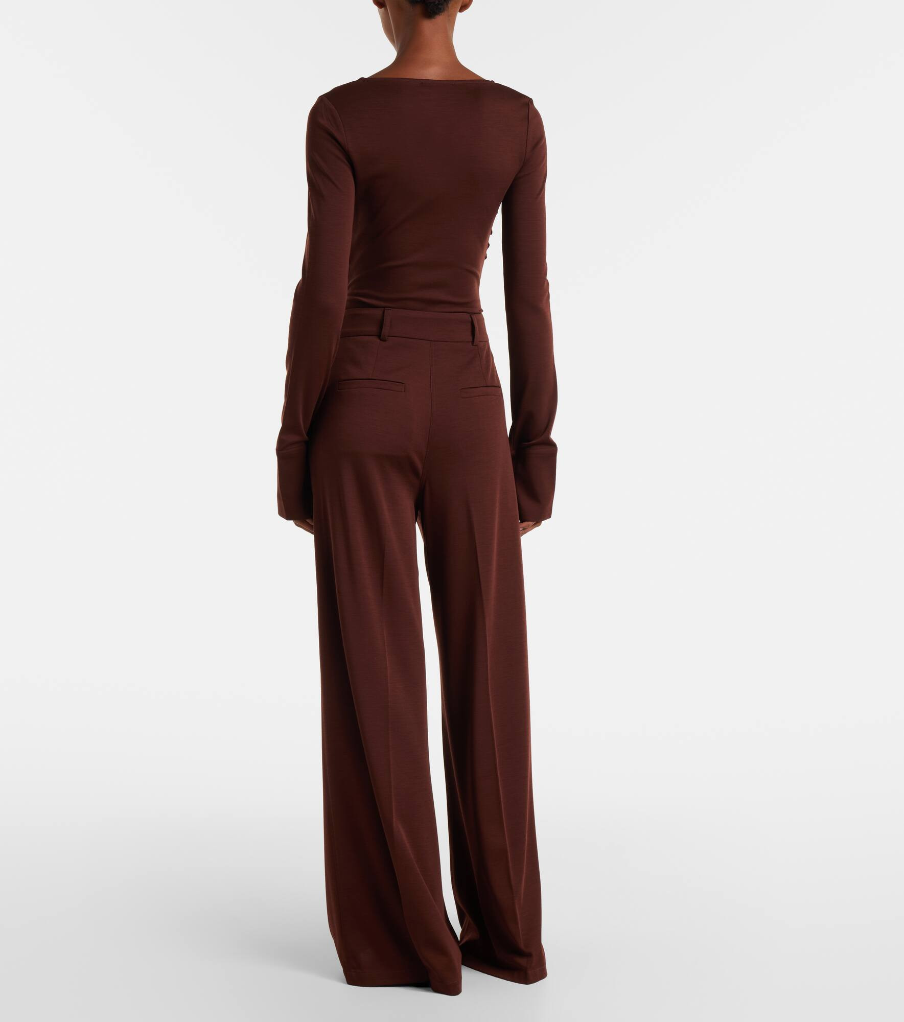 Nigella draped wool bodysuit - 4