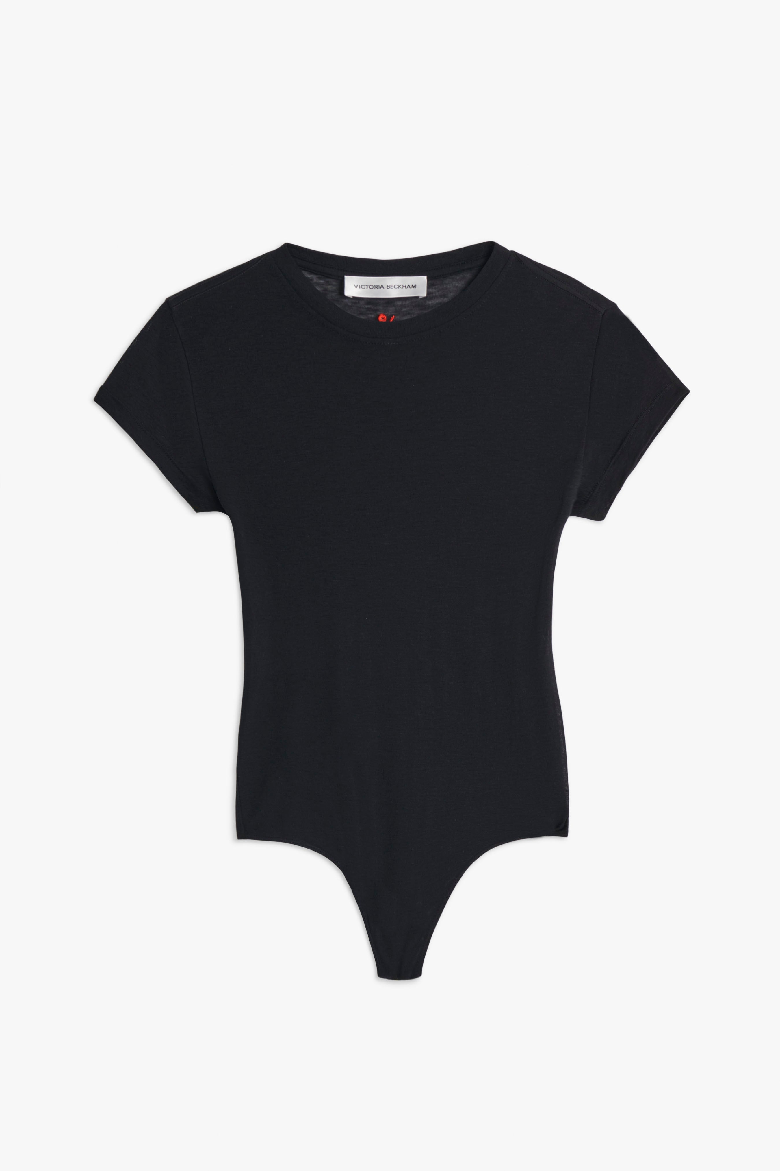 T-Shirt Bodysuit in Black - 1