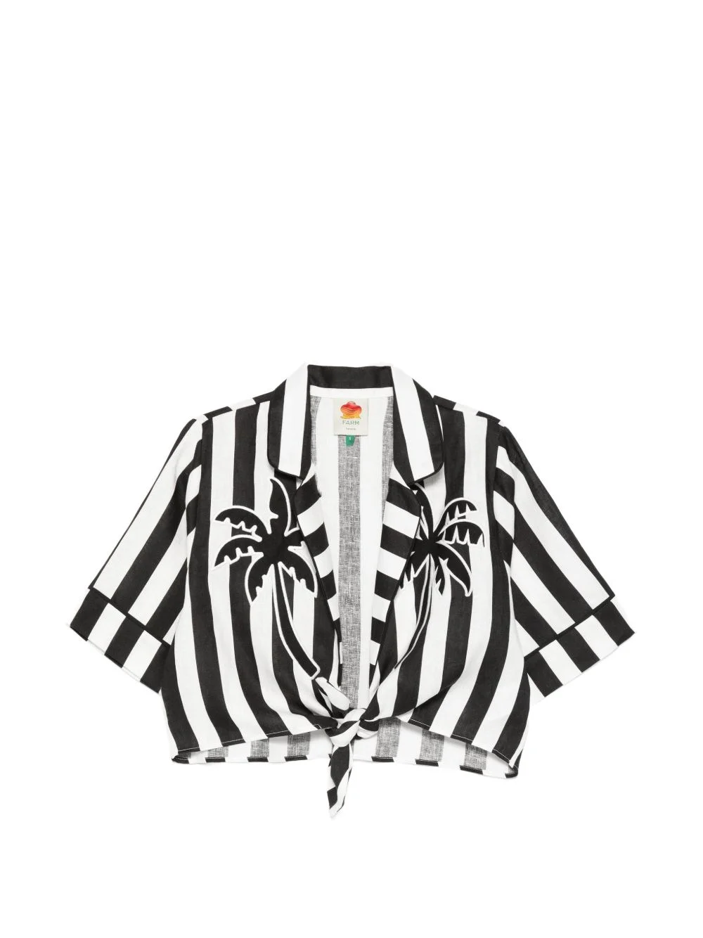 striped palm tree shirt - 1