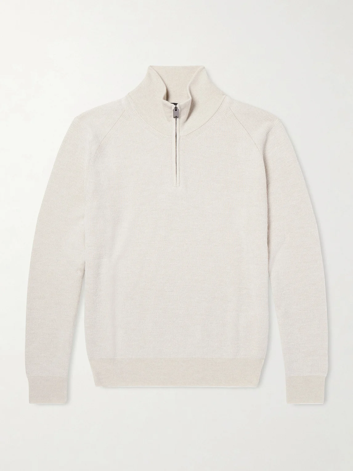 Cashmere and Silk-Blend Half-Zip Sweater - 1