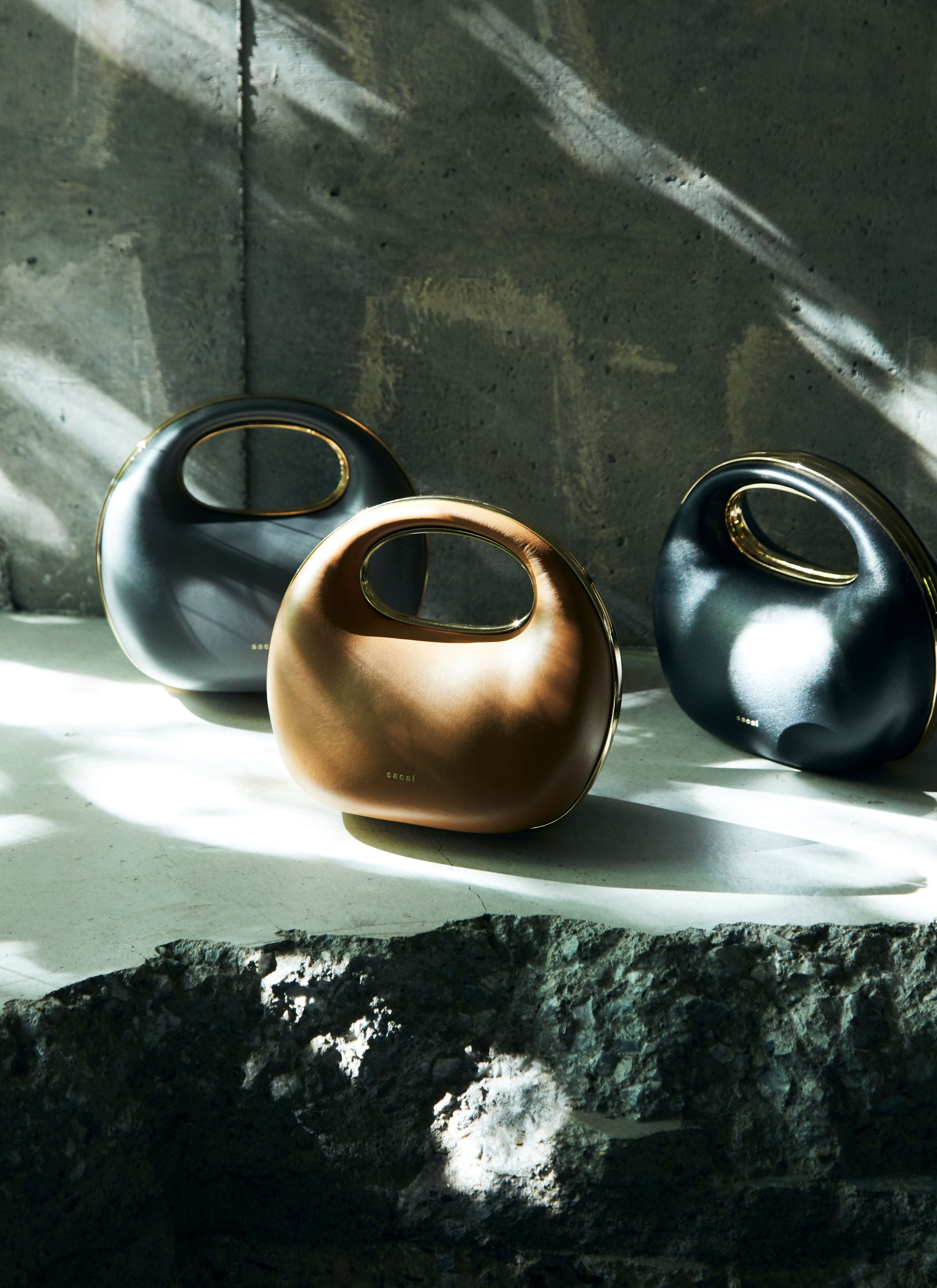 Leather Round Bag - 5
