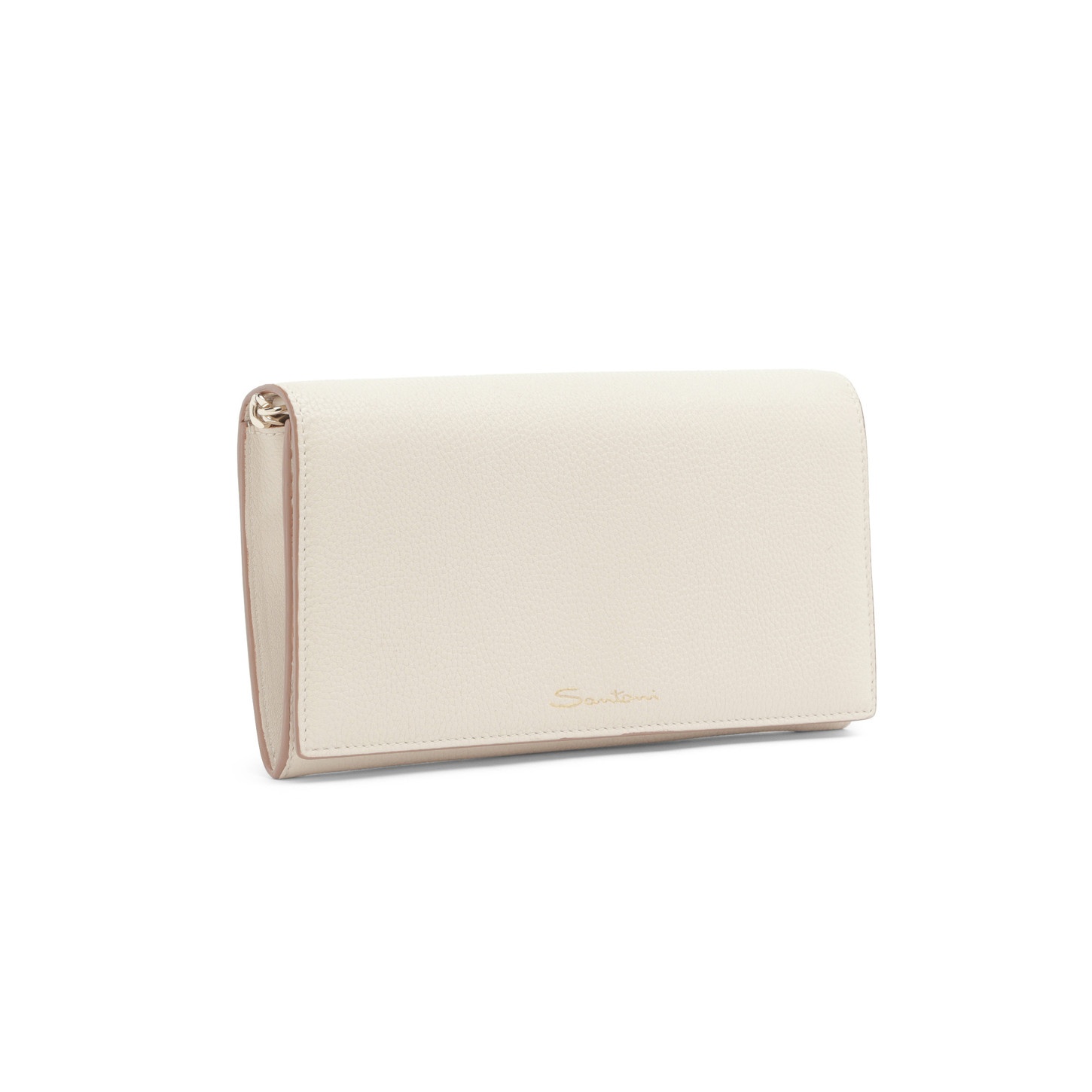 White tumbled leather crossbody bag - 3