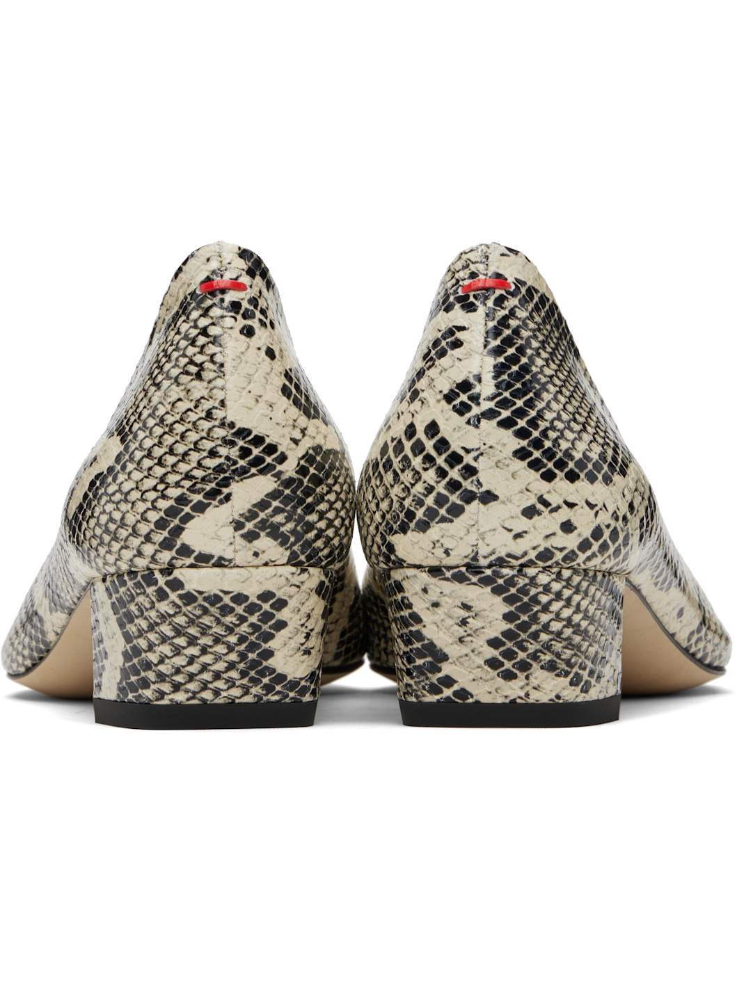 Beige Helia Low-Cut Heels - 2