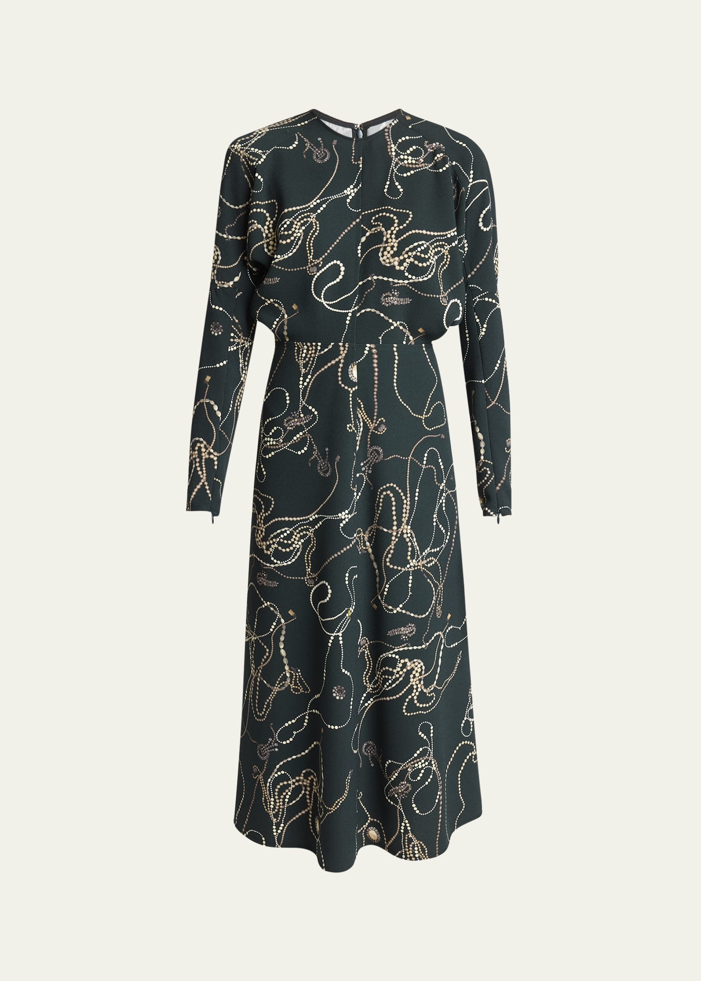 Long Dolman-Sleeve Midi Dress - 1