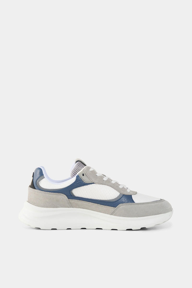 BOGNER Sneaker Bilbao in Gray/white/blue outlook