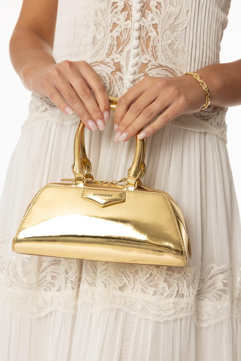 Mini Antigona Bag - Golden - 2