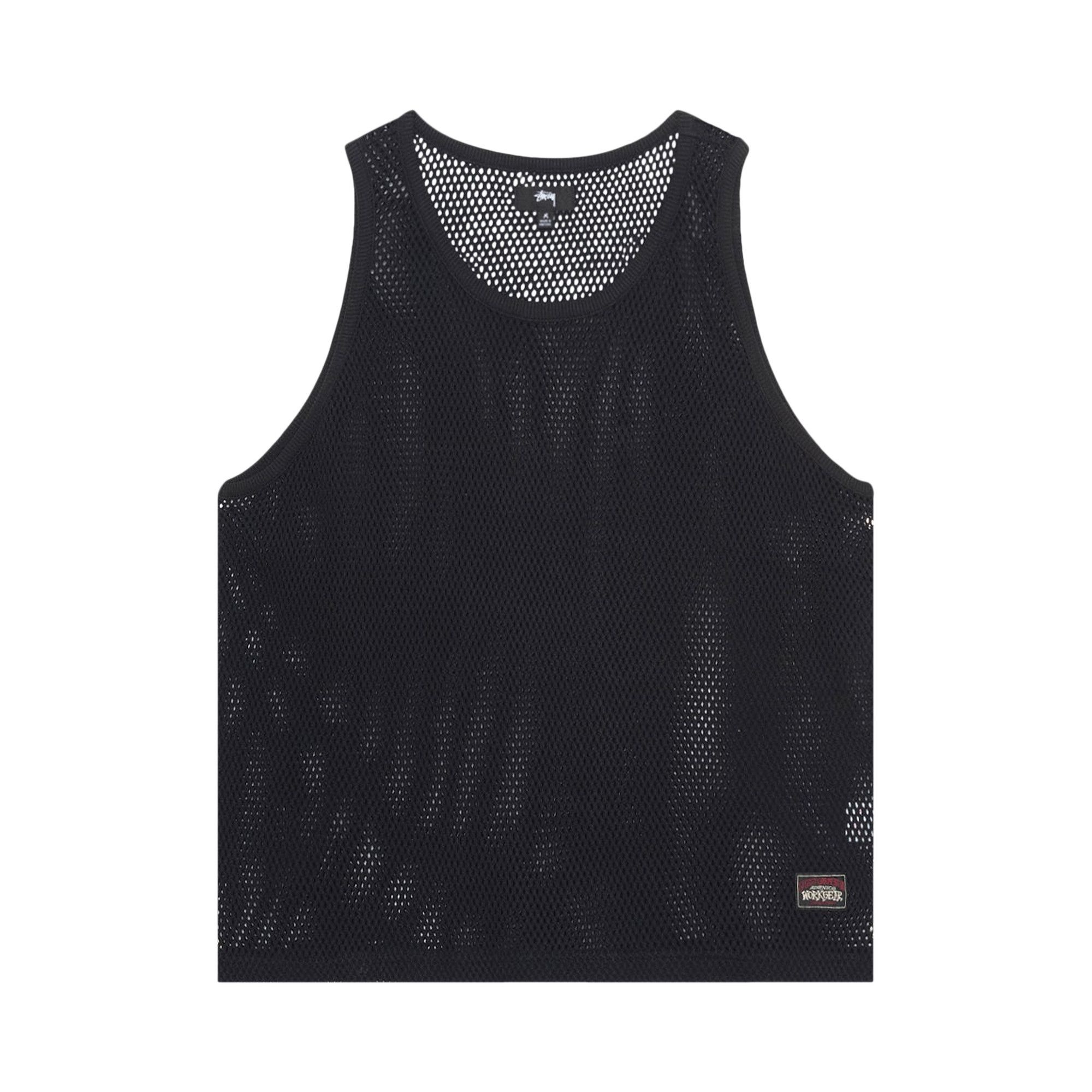 Stussy Big Mesh Tank 'Black' - 1