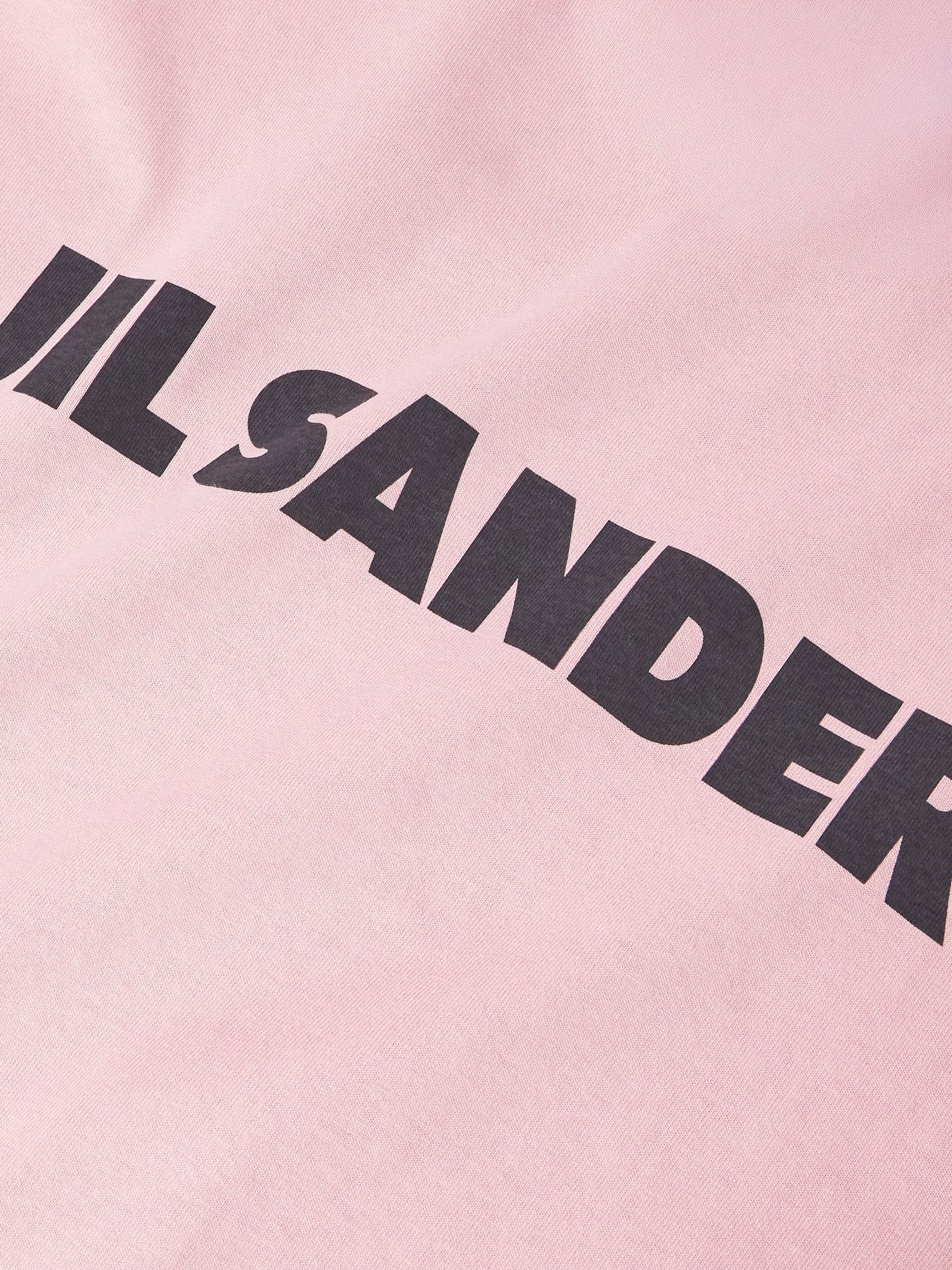 Logo-Print Cotton-Jersey T-Shirt Pink - 4