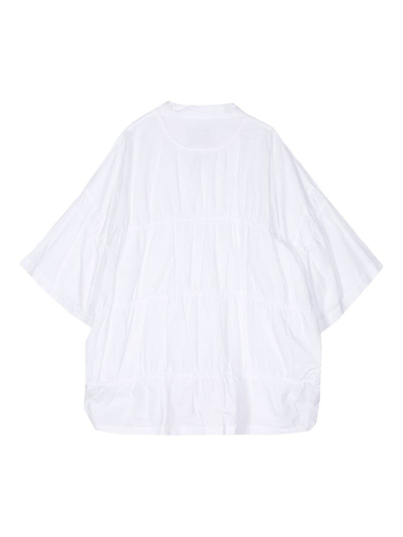 Kolor ruched poplin shirt outlook