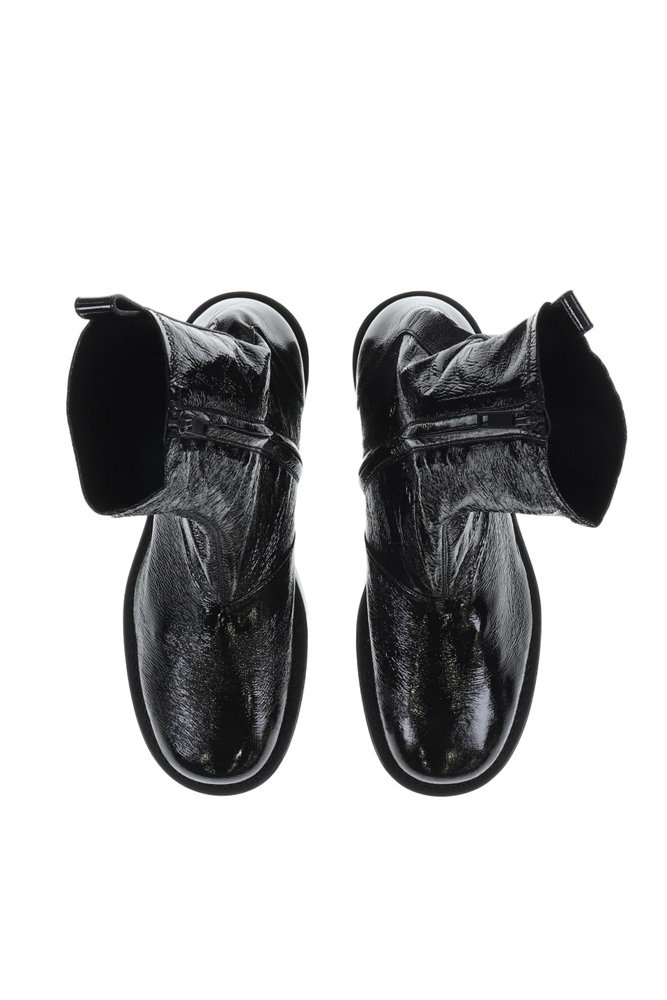 STRECH "VINYL" BOOTS / BLK - 6