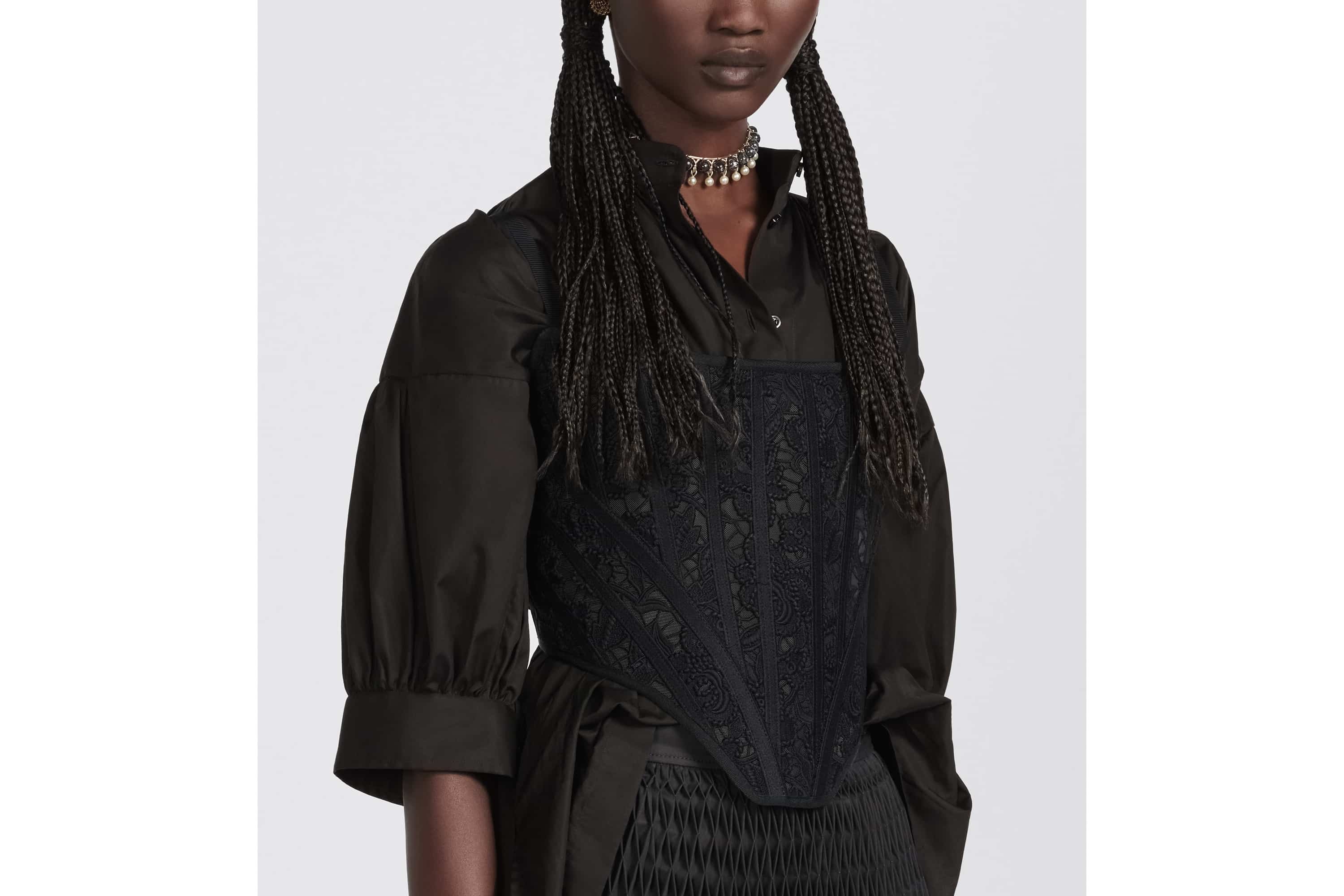 Three-Quarter Sleeve Pleated Blouse - 7