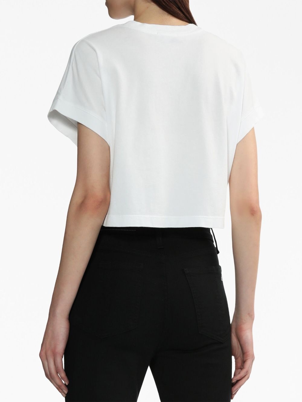 cropped cotton T-shirt - 4
